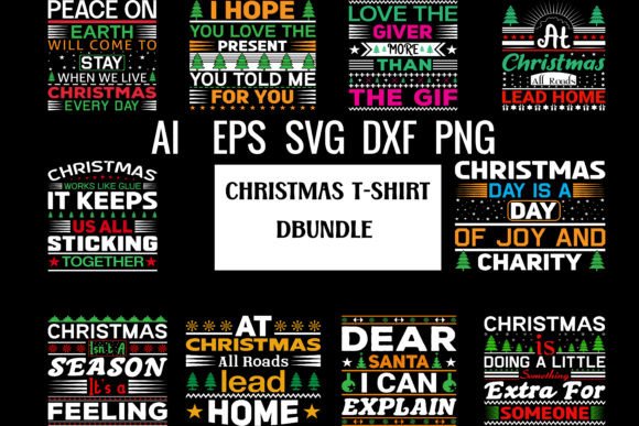 Download Christmas T-shirt Bundle Design - Design Collection