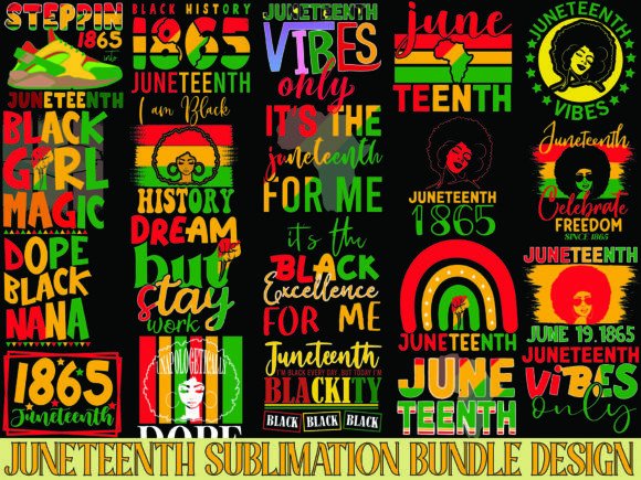 Download Juneteenth Sublimation Bundle Design - Design Collection