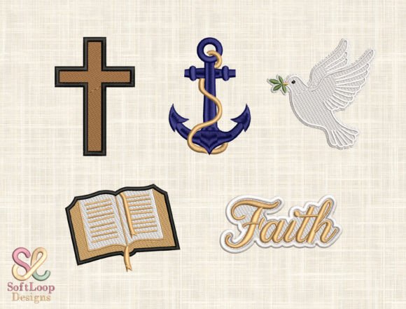 Download Christian Embroidery Design Bundle - Design Collection
