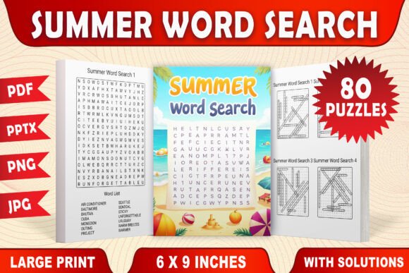 Download Summer Word Search - Large Print - Premium Resources