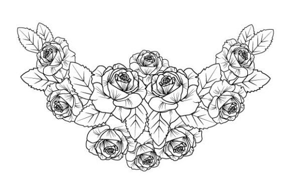 Download Rose Flower Boho Design for Kdp Interior - Design Collection