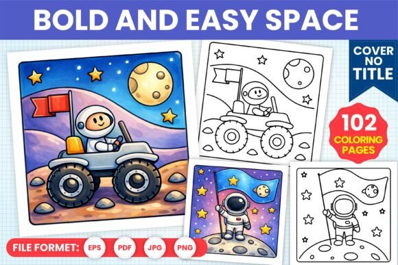 Download Bold and Easy Space Coloring Book Pages - Space coloring book Collection