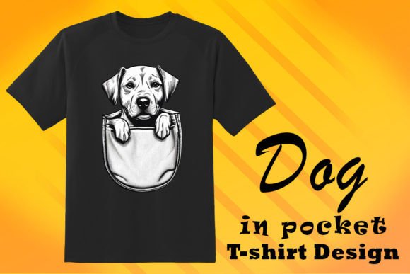 Download T-Shirt Design Featuring a Pocket Puppy - Design Collection