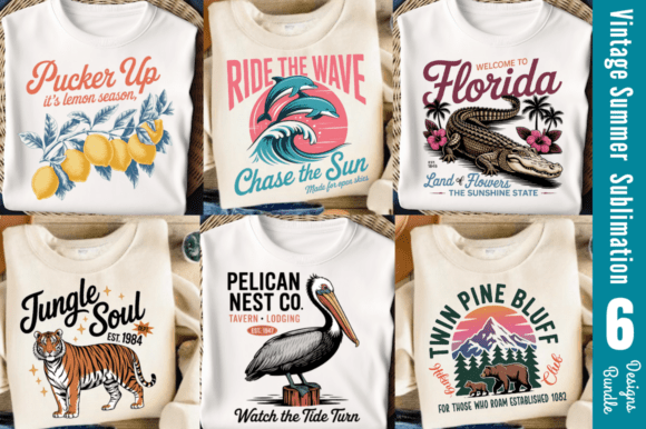 Download Vintage Summer Sublimation Design - Design Collection