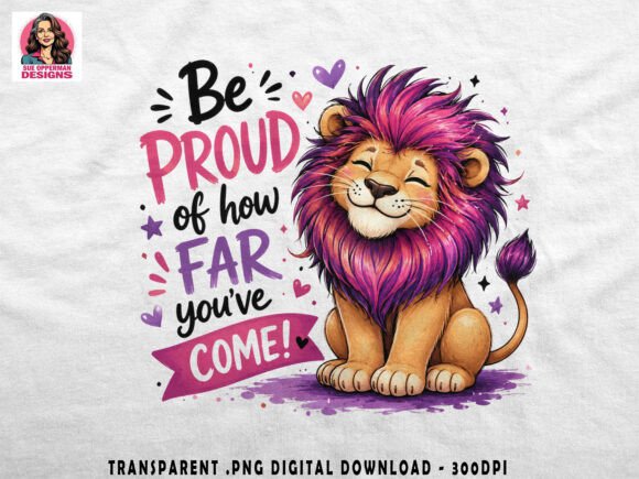Download Be Proud Lion Cub PNG | Cute Design - Premium Resources