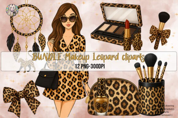 Download Fashion Girl Makeup Style Bundle Design - Design Collection