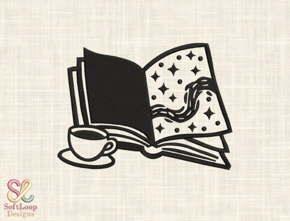 Download Magic Book Embroidery Design - Design Collection