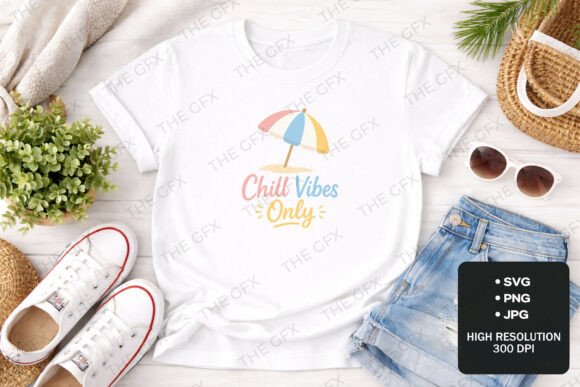 Download Chill Vibes Only Beach SVG TShirt Design - Design Collection