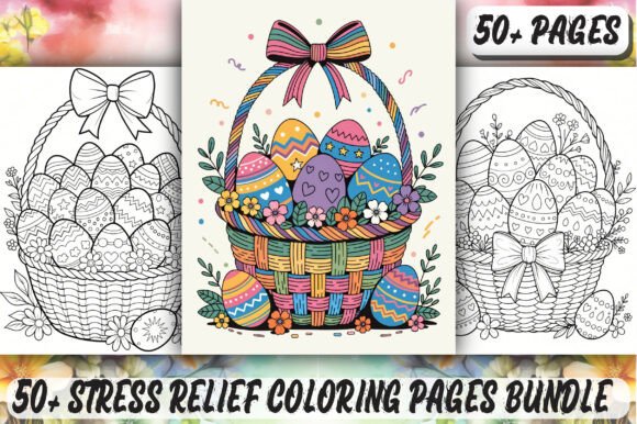 Download Stress Relief Coloring Pages Bundle KDP - Stress relief coloring pages bundle Collection
